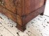 An Early 19th C French Burr Walnut Commode with Arabescato Marble Top