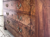 An Early 19th C French Burr Walnut Commode with Arabescato Marble Top