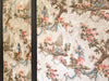 A Triptych of 18th C Chinoiserie Block Printed, Hand Painted Canvas Wall Coverings