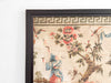 A Triptych of 18th C Chinoiserie Block Printed, Hand Painted Canvas Wall Coverings