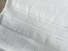An Antique French Linen Sheet with Crown Embroidery