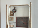 A Late 19th C French Faux Bamboo Painted Dressing Mirror