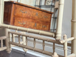 A Late 19th C French Faux Bamboo Painted Dressing Mirror