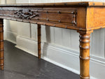 A Late 19th C French Faux Bamboo Writing Table