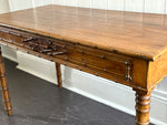 A Late 19th C French Faux Bamboo Writing Table