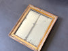 A Small Antique French Gilt Wood Mirror with Original Plate