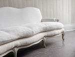 A 19th C French Camel Back Sofa with Serpentine Front