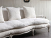 A 19th C French Camel Back Sofa with Serpentine Front