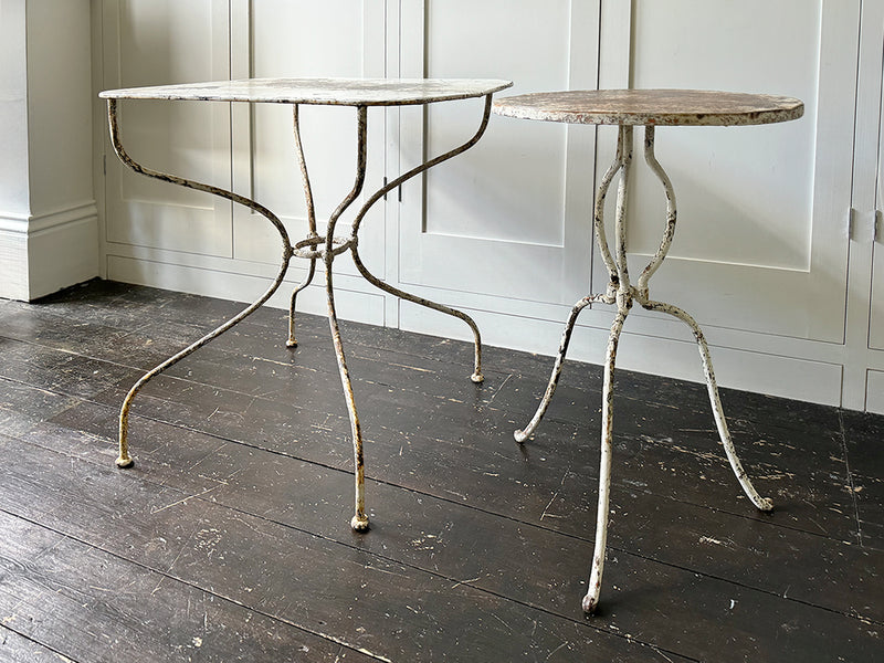 A Late 19th C French Iron Bistrot Table