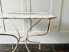 A Late 19th C French Painted Iron Garden Table