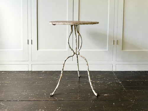 A Late 19th C French Iron Bistrot Table