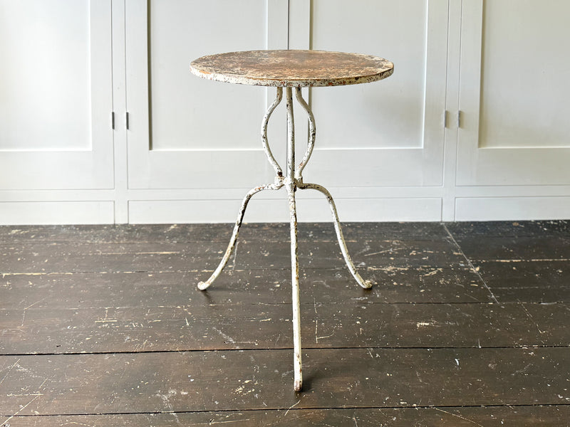 A Late 19th C French Iron Bistrot Table