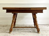 A Late 19th C French Parquetry Drawer Leaf Dining Table