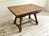 A Late 19th C French Parquetry Drawer Leaf Dining Table