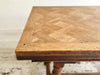 A 19th C Swiss Parquetry Drawer Leaf Dining Table