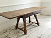 A Late 19th C French Parquetry Drawer Leaf Dining Table