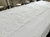 A Kingsize Antique French White Piqué Bedcover