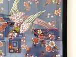 A Colourful 19th C French Wallpaper Panel with Parrots & Flowers