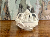 A Late 19th C French Ceramic Crown Lidded Dish