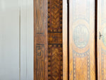 An 18th C Original Painted Tyrolean Two Door Cupboard
