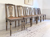 A Set of 18th Century Painted Venetian Dining Chairs