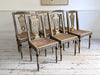 A Set of Six 18th Century Painted Venetian Dining Chairs