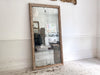 A Very Large 18th C French Carved Ribbon Mirror with Original Plate