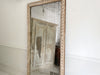 A Very Large 18th C French Carved Ribbon Mirror with Original Plate