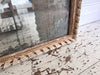 A Very Large 18th C French Carved Ribbon Mirror with Original Plate