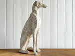 A Large 1920's Italian Painted Terracotta Greyhound