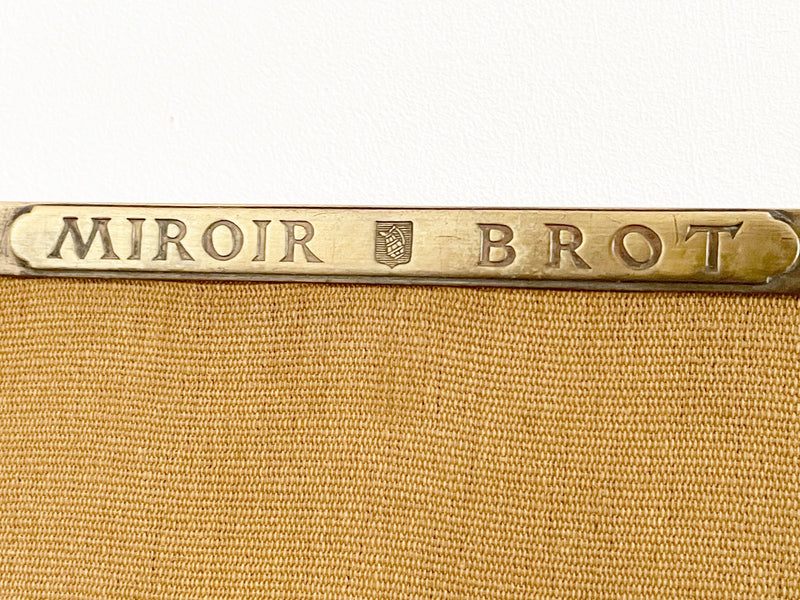 A 1920's Maison Brot Brass Triptych Dressing Mirror