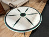 A 19th C Round Marble Top Centre Table with Malachite, Welsh Slate & Porphyry Inlay