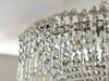 A 1950's Spanish Tiered Glass & Crystal Chandelier