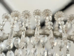 A 1950's Spanish Tiered Glass & Crystal Chandelier