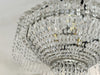 A 1950's Spanish Tiered Glass & Crystal Chandelier