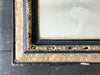 A 19th C Swedish Giltwood Painted Mirror with Original Plate