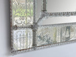 A 19th Century Venetian Mirror with Etched Glass Figures in the Surround