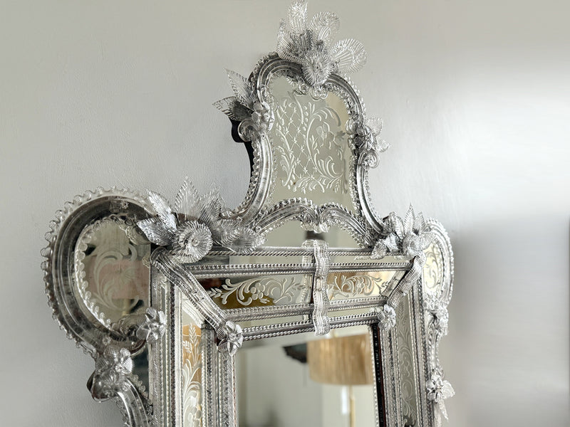 A 19th C Murano Glass Mirror