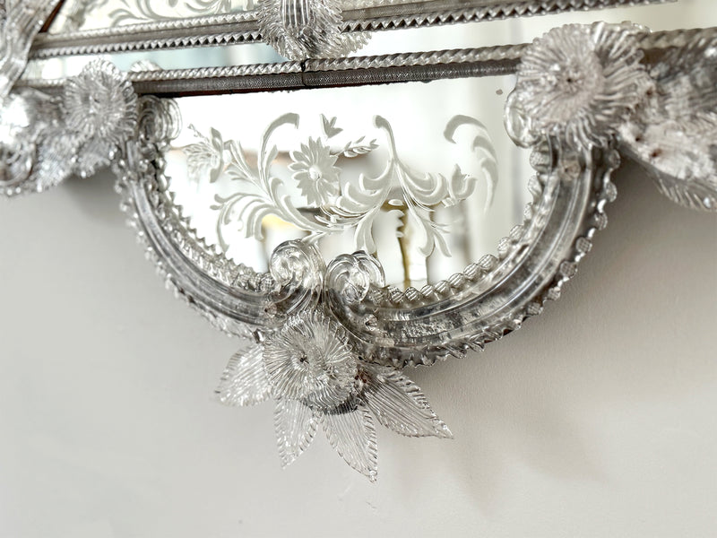 A 19th C Murano Glass Mirror