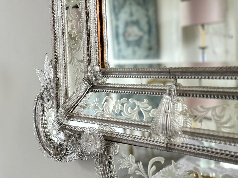 A 19th C Murano Glass Mirror