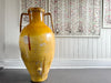 A Very Large 19th C Yellow Glazed 19th C Italian Olive Oil Jar