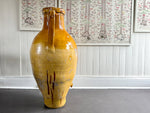 A Very Large 19th C Yellow Glazed 19th C Italian Olive Oil Jar