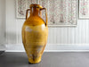 A Very Large 19th C Yellow Glazed 19th C Italian Olive Oil Jar