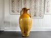 A Very Large 19th C Yellow Glazed 19th C Italian Olive Oil Jar