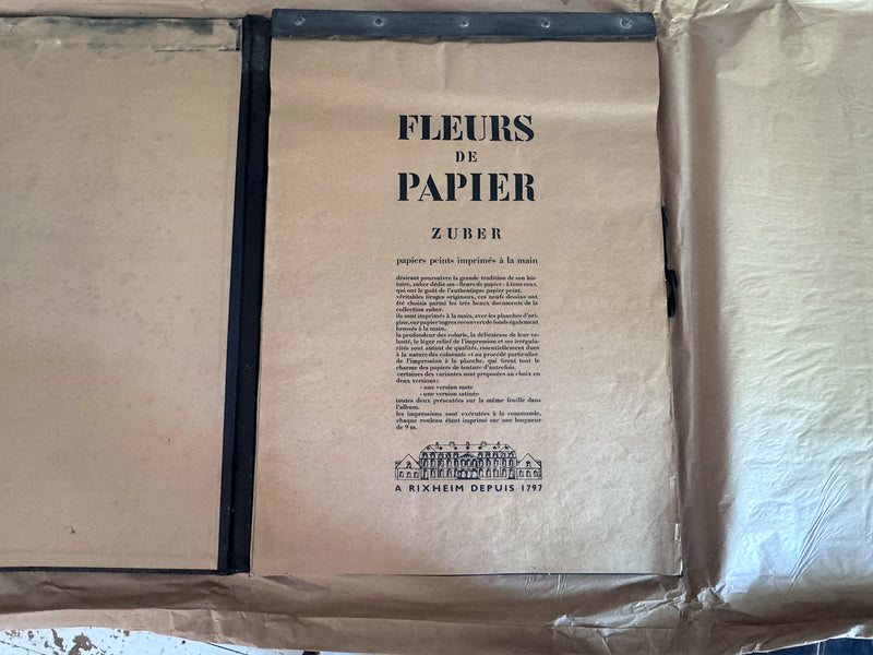 A Vintage Zuber Hand Block Printed Sample Book