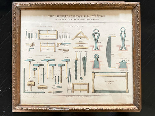 An Early 20th C Framed Architectural Print 