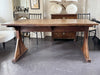 An Arts and Crafts Oak Trestle Table of Superb Design