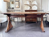 An Arts and Crafts Oak Trestle Table of Superb Design