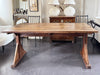 An Arts and Crafts Oak Trestle Table of Superb Design