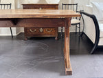 An Arts and Crafts Oak Trestle Table of Superb Design